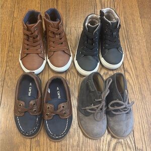 Boys shoe size 6 bundle- Brown, black, navy, gray